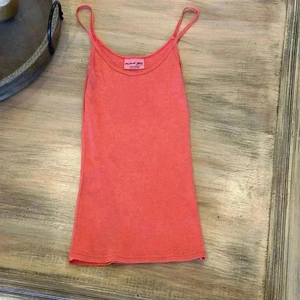 Michael Stars tank top-coral (shimmer)-worn once